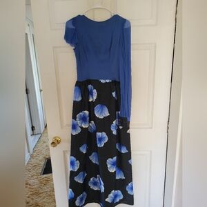 Vintage Blue Flower Dress (fabric)